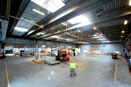 Inside one of WFS' cargo terminals in Copenhagen
