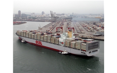 Pier F OOCL Port of Long Beach