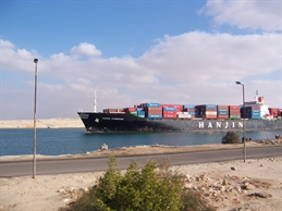 Hanjin Transits Suez Canal