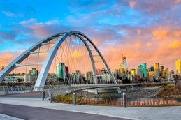 edmonton bridge at sunset iStock-1130763630